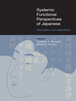 cover image of Systemic Functional Perspectives of Japanese